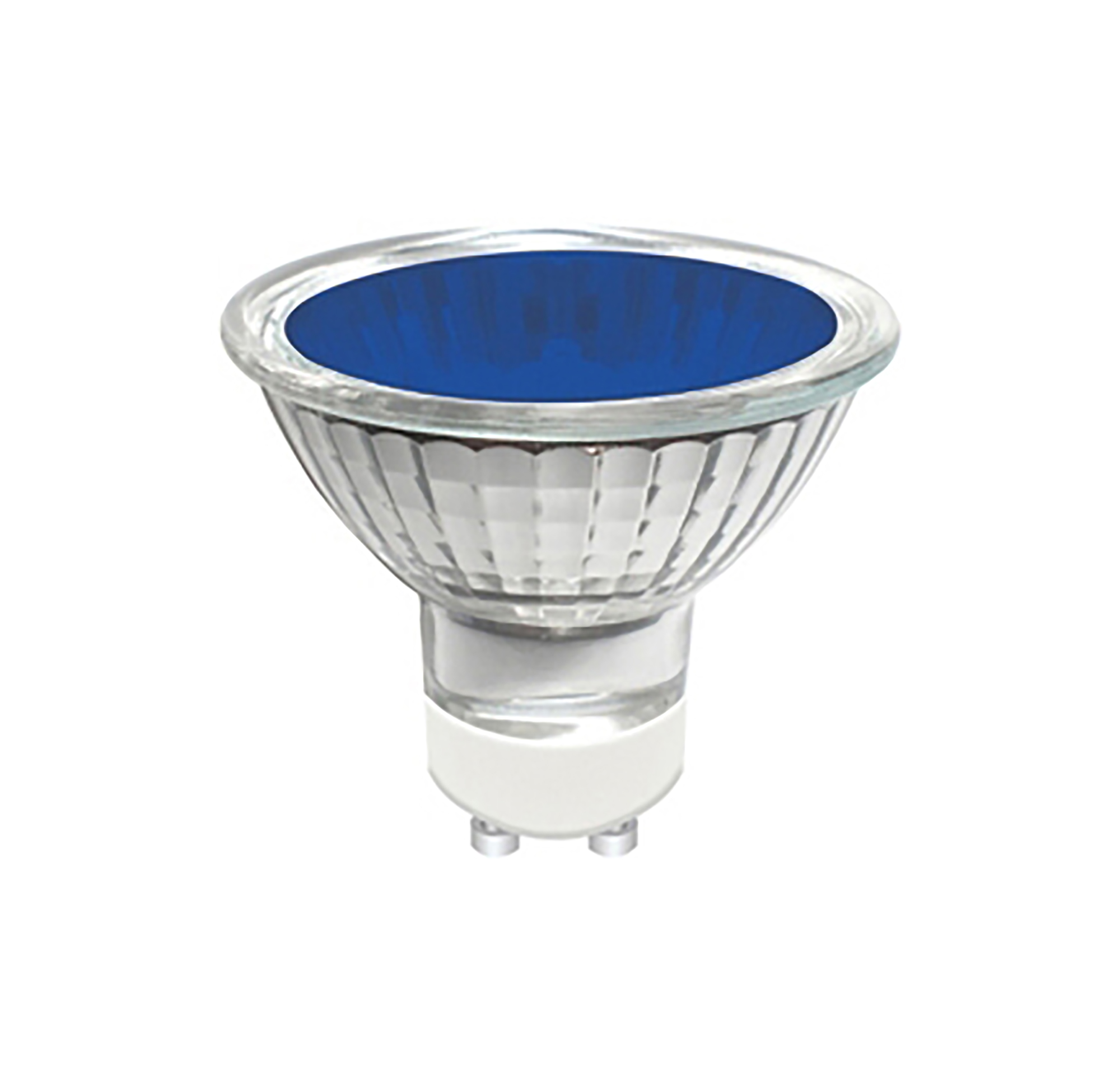 147550203  GU10 Aluminium 20W Blue 50° Halogen